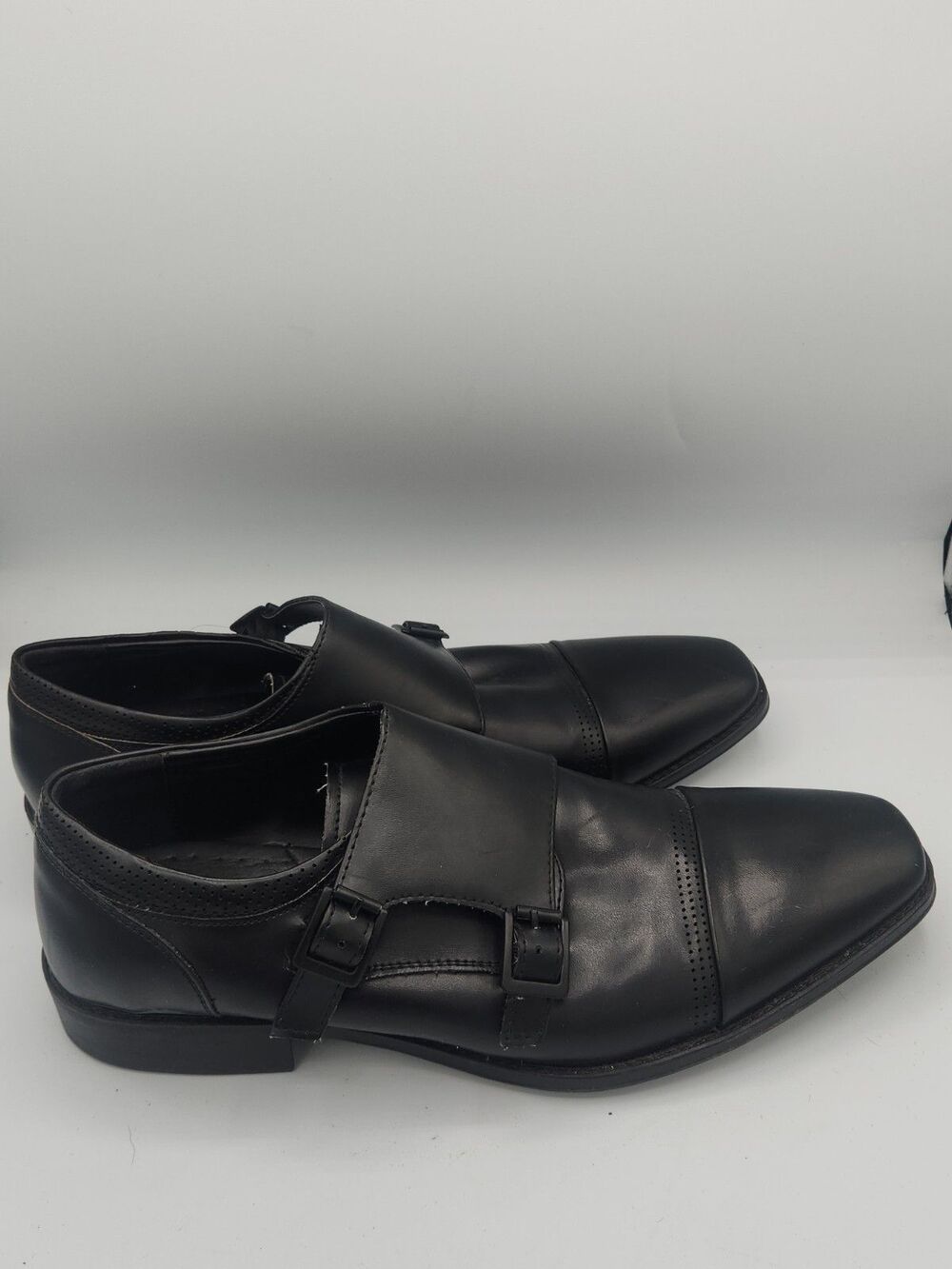 Unlisted Kenneth Cole Music Lesson Monk Strap Black Loafers Shoes Men's 9 M